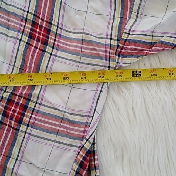 LOFT LOU & GREY Faux Wrap Plaid Long Sleeve Top - Picture 14 of 15